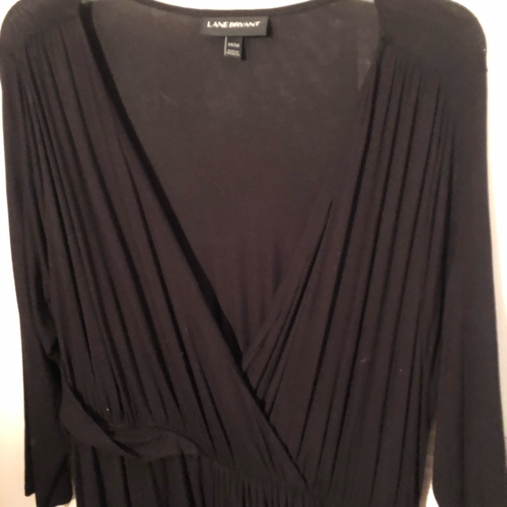 Lane Bryant 14/16 Faux Wrap Dress  Asymmetrical